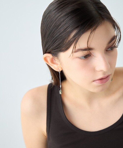 ete(エテ)の「ナチュラルストーン チューブカット イヤリング(イヤリング・レディース・A/C/B・FREE)」の13枚目の写真