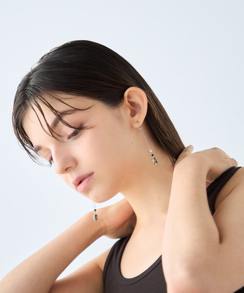 ete(エテ)の「ナチュラルストーン チューブカット イヤリング(イヤリング・レディース・A/C/B・FREE)」の14枚目の写真