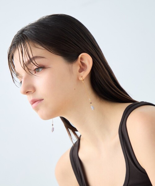 ete(エテ)の「ナチュラルストーン チューブカット イヤリング(イヤリング・レディース・A/C/B・FREE)」の20枚目の写真
