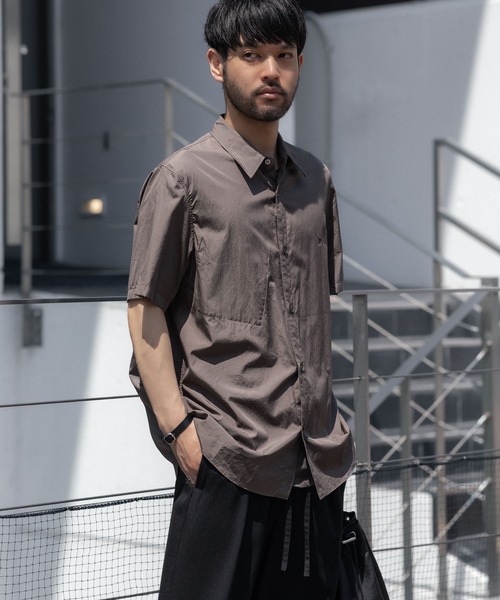 VEIN (ヴェイン)の「140/2 ギザブロード S/S SHIRT / 140/2 GIZA BROAD S/S SHIRT(シャツ/ブラウス・メンズ・ライトブラウン/ホワイト・1/3/2)」の5枚目の写真