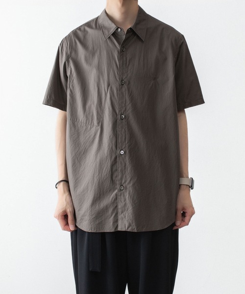 VEIN (ヴェイン)の「140/2 ギザブロード S/S SHIRT / 140/2 GIZA BROAD S/S SHIRT(シャツ/ブラウス・メンズ・ライトブラウン/ホワイト/ブラック・1/3/2)」の10枚目の写真