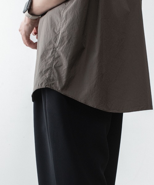 VEIN (ヴェイン)の「140/2 ギザブロード S/S SHIRT / 140/2 GIZA BROAD S/S SHIRT(シャツ/ブラウス・メンズ・ライトブラウン/ホワイト/ブラック・1/3/2)」の16枚目の写真