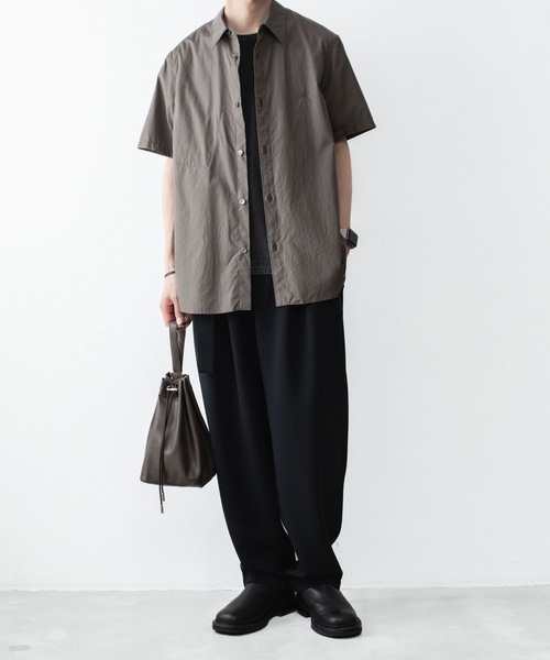 VEIN (ヴェイン)の「140/2 ギザブロード S/S SHIRT / 140/2 GIZA BROAD S/S SHIRT(シャツ/ブラウス・メンズ・ライトブラウン/ホワイト/ブラック・1/3/2)」の17枚目の写真