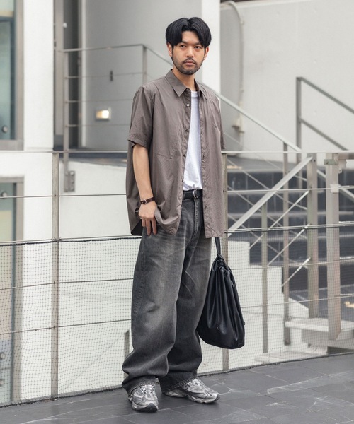 VEIN (ヴェイン)の「140/2 ギザブロード S/S SHIRT / 140/2 GIZA BROAD S/S SHIRT(シャツ/ブラウス・メンズ・ライトブラウン/ホワイト/ブラック・1/3/2)」の8枚目の写真