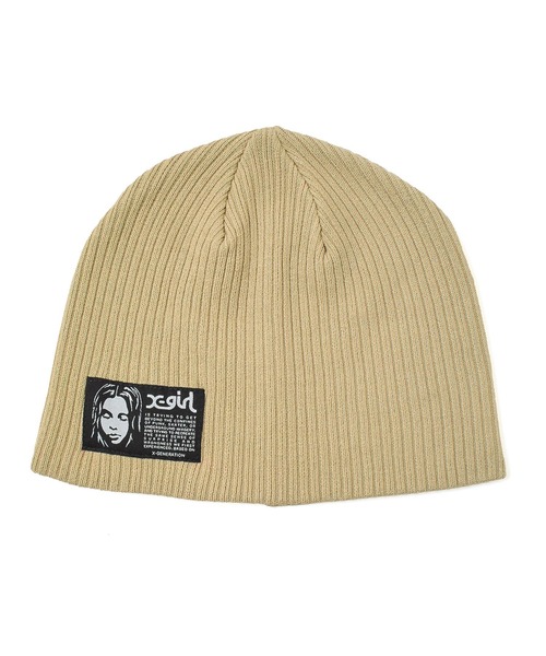 FACE LABEL BEANIE（ニットキャップ/ビーニー）｜X-girl（エックス