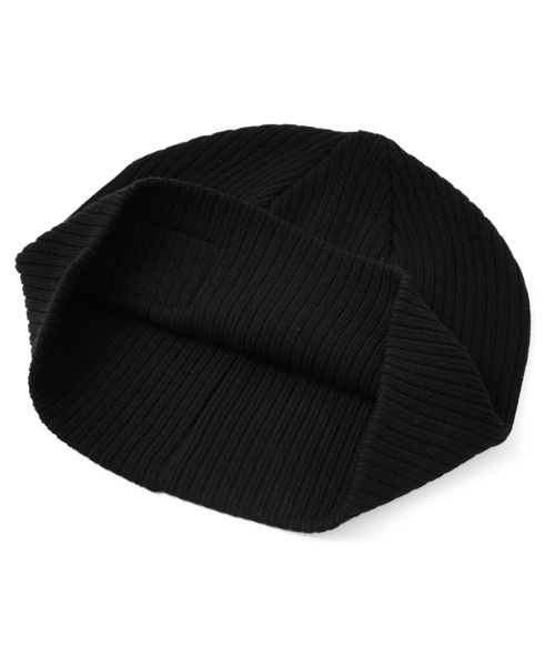 X-girl（エックスガール）の「FACE LABEL BEANIE（ニットキャップ/ビーニー・レディース・ブラック/ライトピンク/ベージュ・ONE SIZE）」の8枚目の写真