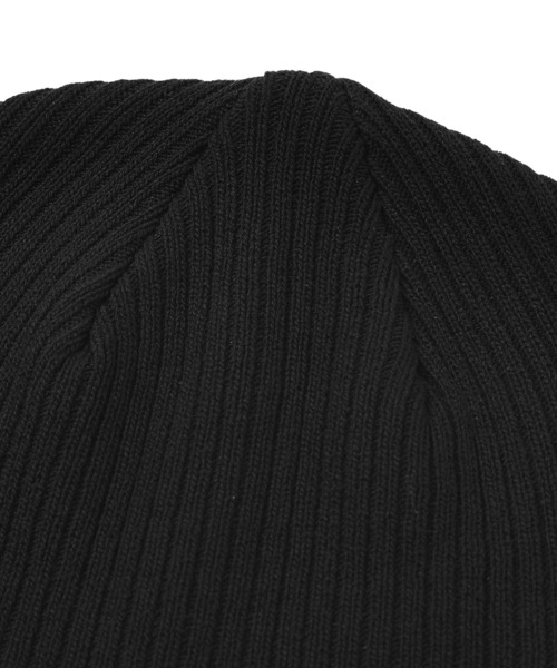 X-girl（エックスガール）の「FACE LABEL BEANIE（ニットキャップ/ビーニー・レディース・ブラック/ライトピンク/ベージュ・ONE SIZE）」の10枚目の写真