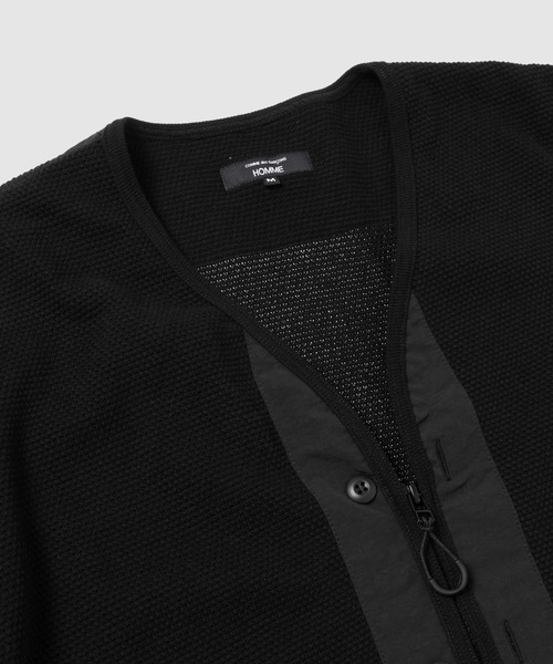 COMME des GARCONS HOMME(コム デ ギャルソン・オム)の「COTTON MILITARY LINER CARDIGAN(カーディガン/ボレロ・メンズ・ブラック/ネイビー・S/M/L)」の5枚目の写真