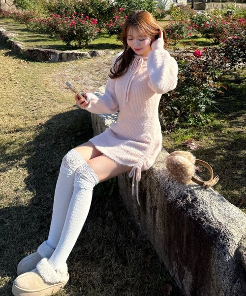 インフルエンサー企画】Keru レーストリムドロストミニワンピ