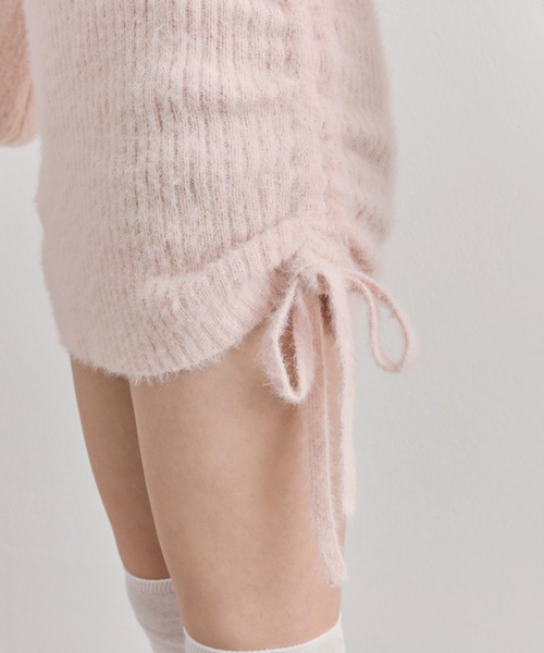 OLIVE des OLIVE（オリーブデオリーブ）の「【インフルエンサー企画】Keru レーストリムドロストミニワンピ（ワンピース・レディース・ピンク/ブラック/オフホワイト・FREE）」の11枚目の写真