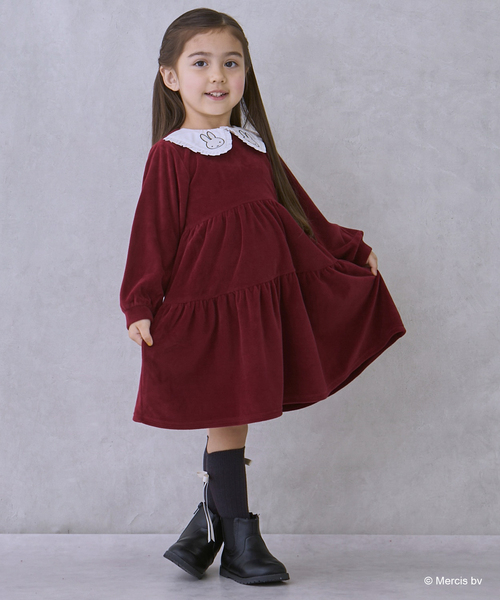 miffy】衿ティアードワンピース（シャツワンピース）｜petit main