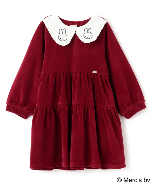 セール】【miffy】衿ティアードワンピース（シャツワンピース）｜petit