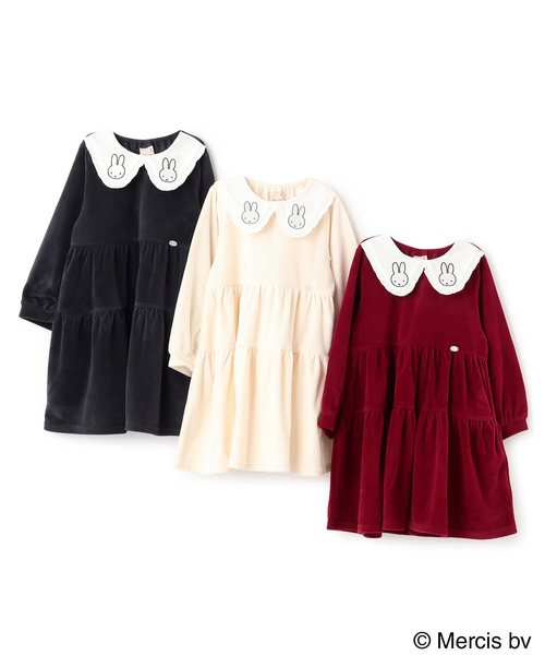 セール】【miffy】衿ティアードワンピース（シャツワンピース）｜petit