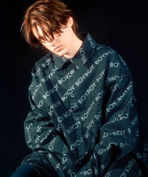 BOY LONDON(ボーイロンドン)の「【BOY LONDON】BOYBOY COTTON BIG Shirt(シャツ/ブラウス・メンズ・ブラック・MEDIUM/X-LARGE/LARGE)」の1枚目の写真