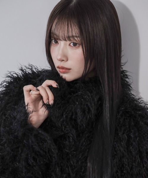 me+em select(ミームセレクト)の「【 2color 】シャギーフェイクファーレディミドルコート / shaggy fake fur lady middle coat(その他アウター・レディース・ブラック/アイボリー・FREE)」の15枚目の写真