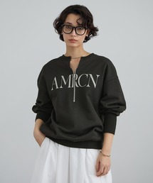 AMERICANA | 【Americana（アメリカーナ） for SALON】ロゴジップスウェット(スウェット)