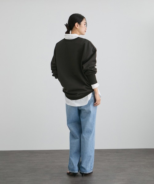 AMERICANA（アメリカーナ）の「【Americana（アメリカーナ） for SALON】ロゴジップスウェット（スウェット・レディース・ベージュ系その他2/ブラック系その他・FREE）」の6枚目の写真