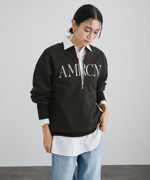 Americana（アメリカーナ） for SALON】ロゴジップスウェット