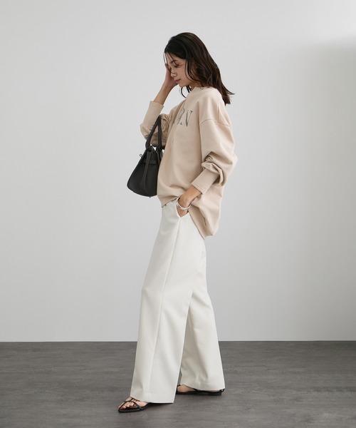 AMERICANA（アメリカーナ）の「【Americana（アメリカーナ） for SALON】ロゴジップスウェット（スウェット・レディース・ベージュ系その他2/ブラック系その他・FREE）」の9枚目の写真