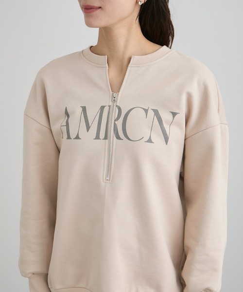 AMERICANA（アメリカーナ）の「【Americana（アメリカーナ） for SALON】ロゴジップスウェット（スウェット・レディース・ベージュ系その他2/ブラック系その他・FREE）」の17枚目の写真