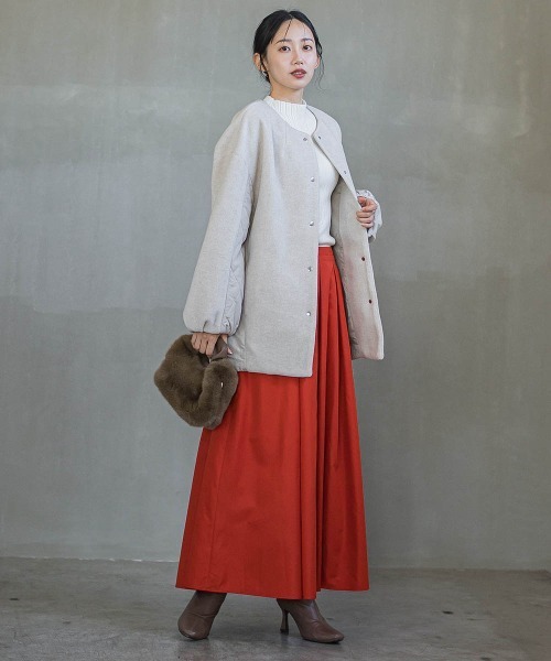 セール】メランジブランケットコート（ダッフルコート）｜Droite