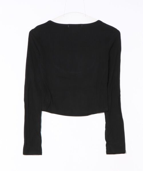 Dormiir(ドルミール)の「【Dormiir】ヨーク切替デザイン長袖トップス / カットソー(Tシャツ/カットソー・レディース・ライトブルー/ブラック・FREE)」の3枚目の写真