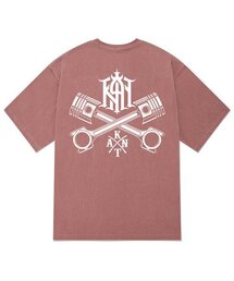 KTPP0147 ロータリーピグメント半袖Tシャツ - ピンク
