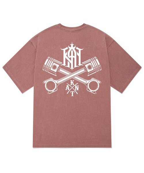KAN6312(カン6312)の「KTPP0147 ロータリーピグメント半袖Tシャツ - ピンク(Tシャツ/カットソー・メンズ・その他・LARGE/X-LARGE/MEDIUM)」の1枚目の写真