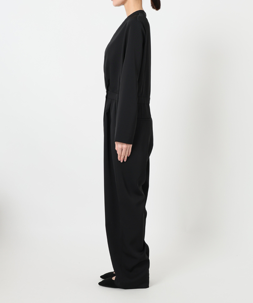 VERMEIL par iena（ヴェルメイユパーイエナ）の「TAストレッチツイルコンビネゾン（つなぎ/オールインワン・レディース・ブラック/ボルドー・36/38）」の19枚目の写真