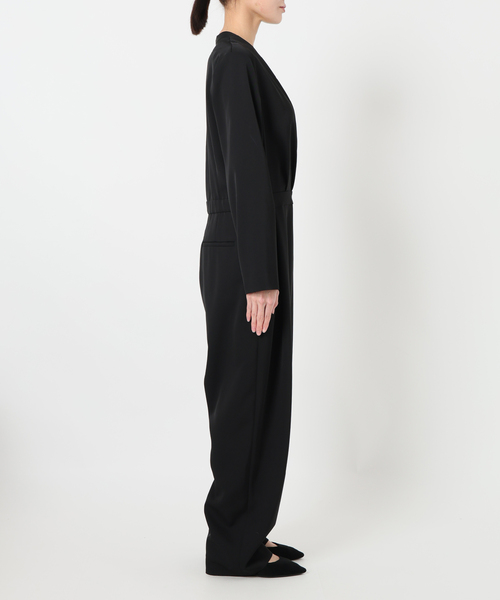 VERMEIL par iena（ヴェルメイユパーイエナ）の「TAストレッチツイルコンビネゾン（つなぎ/オールインワン・レディース・ブラック/ボルドー・36/38）」の21枚目の写真