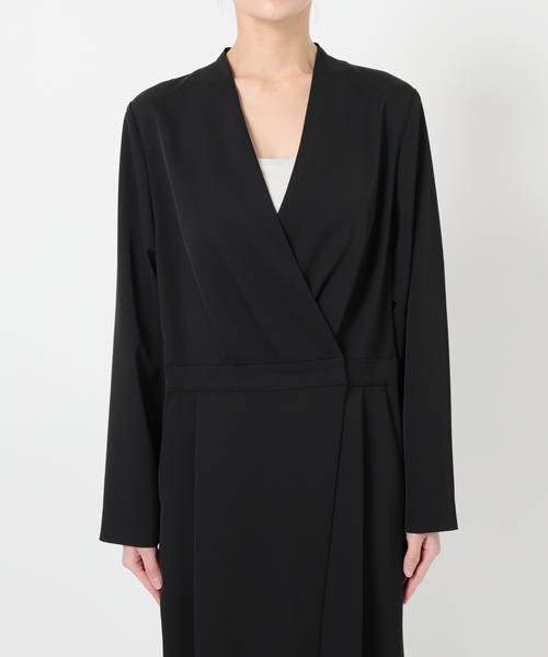 VERMEIL par iena（ヴェルメイユパーイエナ）の「TAストレッチツイルコンビネゾン（つなぎ/オールインワン・レディース・ブラック/ボルドー・36/38）」の22枚目の写真