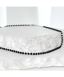 BLESSED BULLET（ブレスドブレッド）の「ビーズチェーンネックレス-3mmブラック（ネックレス）」