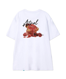 [ラズベリージャム]コットンルーズフィット半袖Tシャツ_ホワイト