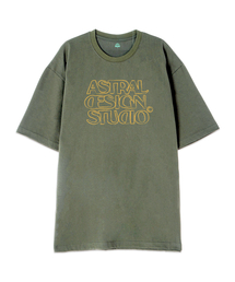 [オーバーサイズ]アストラルデザインスタジオ2 13番手コットンラウンドネック半袖Tシャツ_カーキ