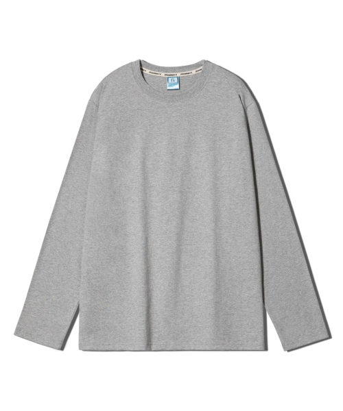 GRANFINNY(グランフィニ)の「ベーシックロングスリーブ - メランジ(Tシャツ/カットソー・レディース・ミックスグレー・MEDIUM/LARGE/X-LARGE)」の1枚目の写真