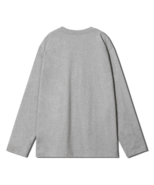 GRANFINNY(グランフィニ)の「ベーシックロングスリーブ - メランジ(Tシャツ/カットソー・レディース・ミックスグレー・MEDIUM/LARGE/X-LARGE)」の2枚目の写真