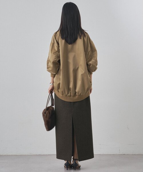 Whim Gazette（ウィムガゼット）の「ミドルMA-1（MA-1・レディース・ブラック/ベージュ・FREE）」の17枚目の写真