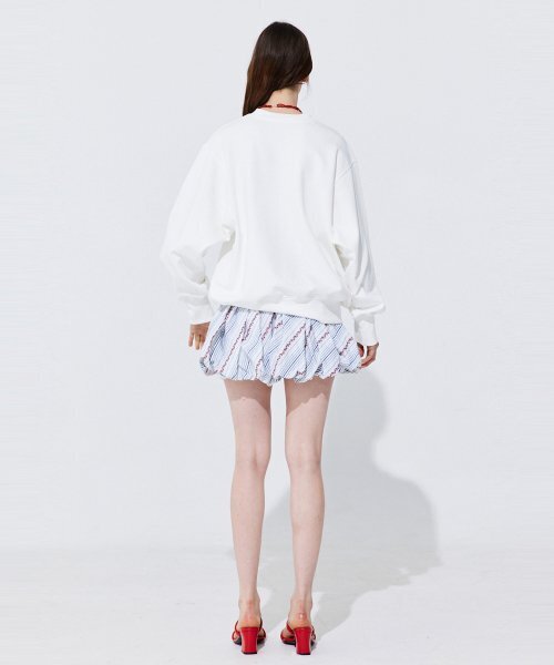 WNDERKAMMER(ブンダーカンマー)の「刺繍バルーンバンディングスカート_ネイビー(スカート・レディース・その他・MEDIUM/SMALL)」の3枚目の写真