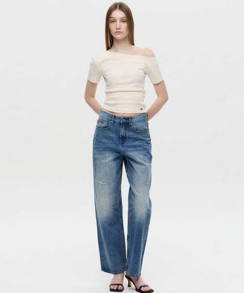 DNSR WOMEN(ディーエヌエスアールウーマン)の「ヘリテージストレートデニムパンツブルー(デニムパンツ・レディース・その他・MEDIUM/SMALL)」の3枚目の写真