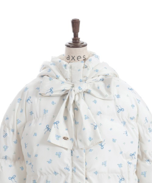 axes femme（アクシーズファム）の「リボンセット小花柄コート（ピーコート・レディース・ラベンダー/キナリ・FREE）」の8枚目の写真