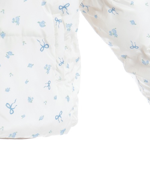 axes femme（アクシーズファム）の「リボンセット小花柄コート（ピーコート・レディース・ラベンダー/キナリ・FREE）」の7枚目の写真