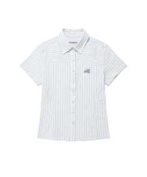 W STRIPED HALF SLEEVE SHIRT MINT(CV2FMFW362A)