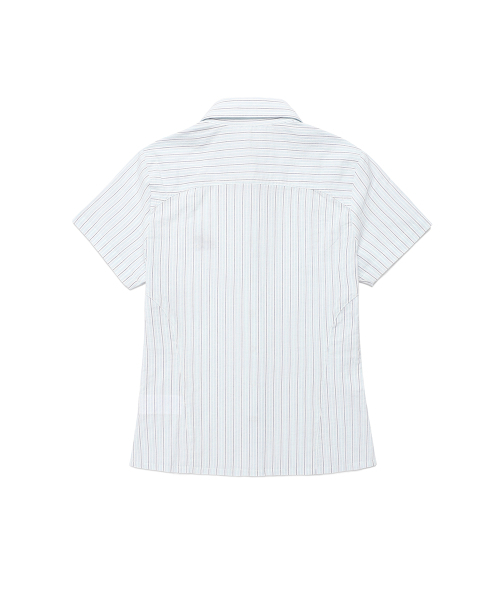 Cavish(カビシ)の「W STRIPED HALF SLEEVE SHIRT MINT(CV2FMFW362A)(シャツ/ブラウス・レディース・ミント・FREE)」の2枚目の写真