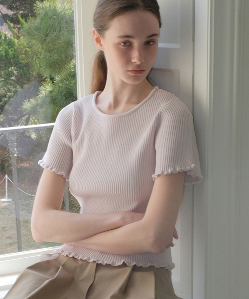 Blooming Frill Knit (Pale Purple)