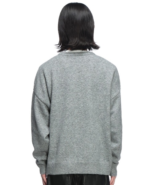 SAKAZEN（サカゼン）の「Cathy's Closet (キャシーズ クロセット) ウール混 無地 クルーネック ニット セーター 52706004（ニット/セーター・メンズ・ブラック/グレー/ブルー/アイボリー・L/M）」の10枚目の写真