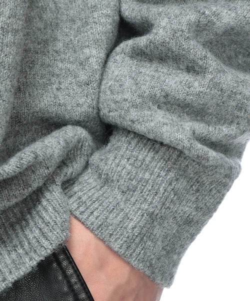 SAKAZEN（サカゼン）の「Cathy's Closet (キャシーズ クロセット) ウール混 無地 クルーネック ニット セーター 52706004（ニット/セーター・メンズ・ブラック/グレー/ブルー/アイボリー・L/M）」の12枚目の写真