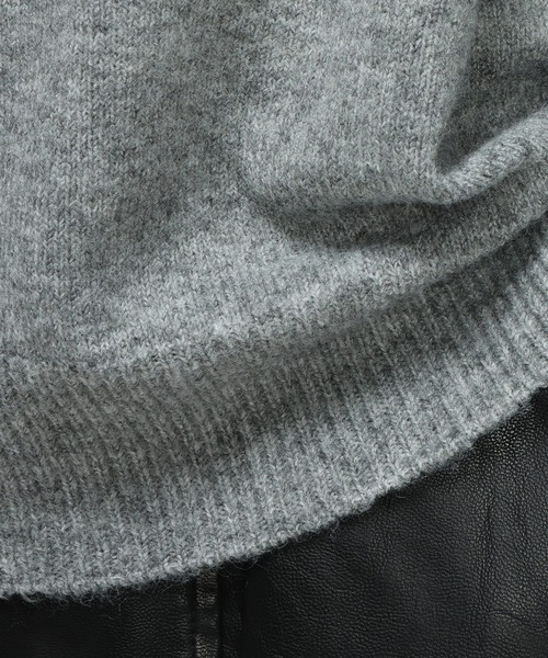 SAKAZEN（サカゼン）の「Cathy's Closet (キャシーズ クロセット) ウール混 無地 クルーネック ニット セーター 52706004（ニット/セーター・メンズ・ブラック/グレー/ブルー/アイボリー・L/M）」の13枚目の写真