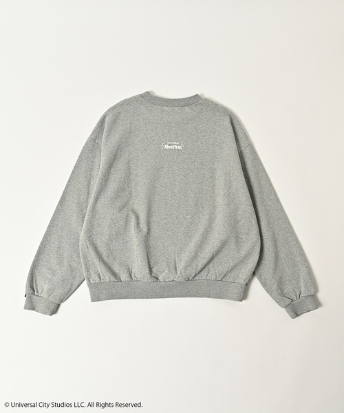 ADAM PATEK(アダムパテック)の「【ADAMPATEK/アダムパテック】Frankenstein portrait crewneck スウェット(スウェット・メンズ・杢グレー/ブラック・1/2)」の8枚目の写真
