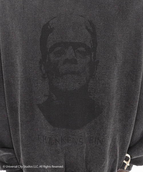 ADAM PATEK(アダムパテック)の「【ADAMPATEK/アダムパテック】Frankenstein portrait crewneck スウェット(スウェット・メンズ・杢グレー/ブラック・1/2)」の18枚目の写真
