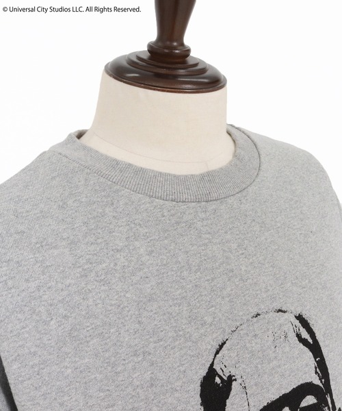 ADAM PATEK(アダムパテック)の「【ADAMPATEK/アダムパテック】Frankenstein portrait crewneck スウェット(スウェット・メンズ・杢グレー/ブラック・1/2)」の12枚目の写真